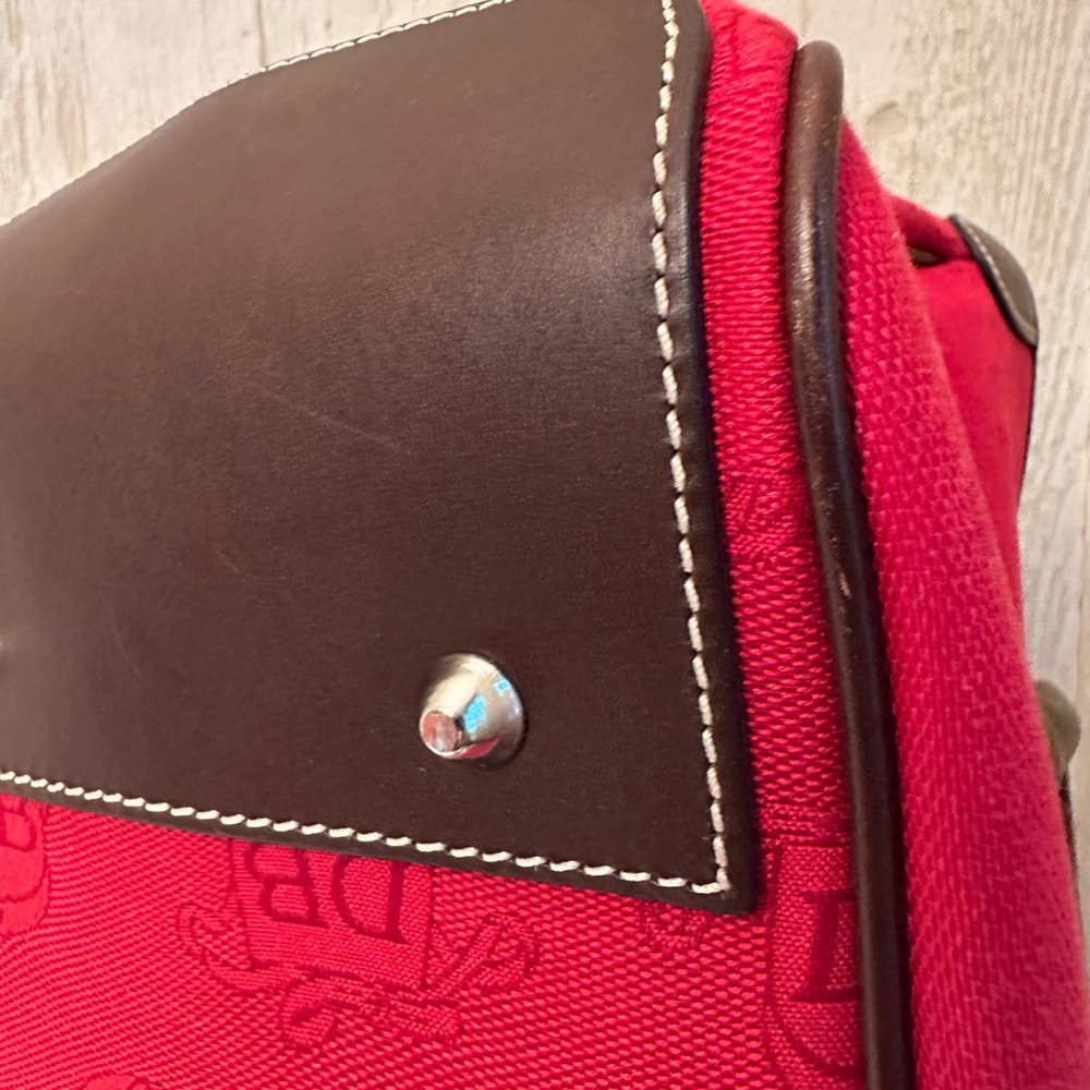 Dooney & Bourke Donegal Crest Red Tote/Handbag - Picture 6 of 8